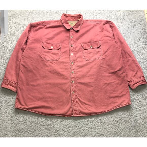 C.E. Schmidt Heavy Canvas Fleece Lined Button Up Work Shirt Mens 2XL Long Sleeve - Picture 1 of 10